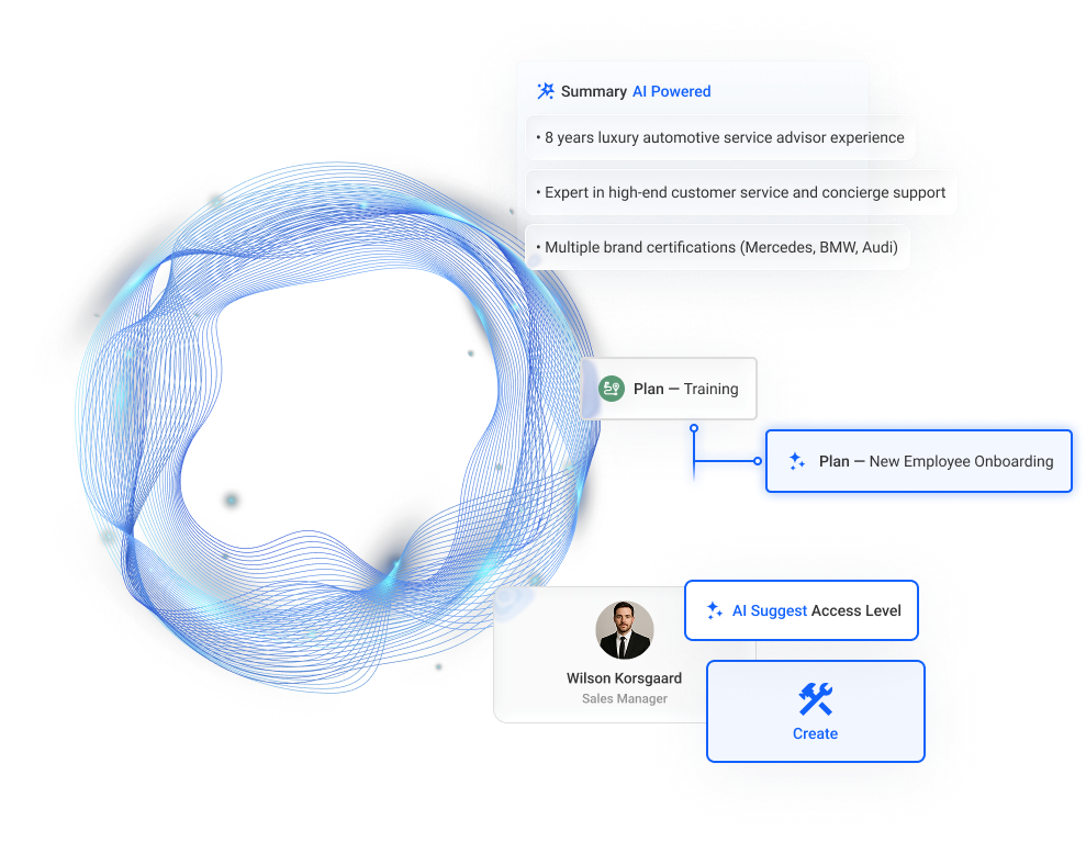 AI candidate screening dashboard preview